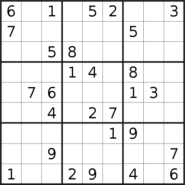 Sudoku puzzle for <br />Tuesday, 9th of August 2022