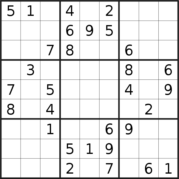 Sudoku puzzle for <br />Thursday, 18th of August 2022