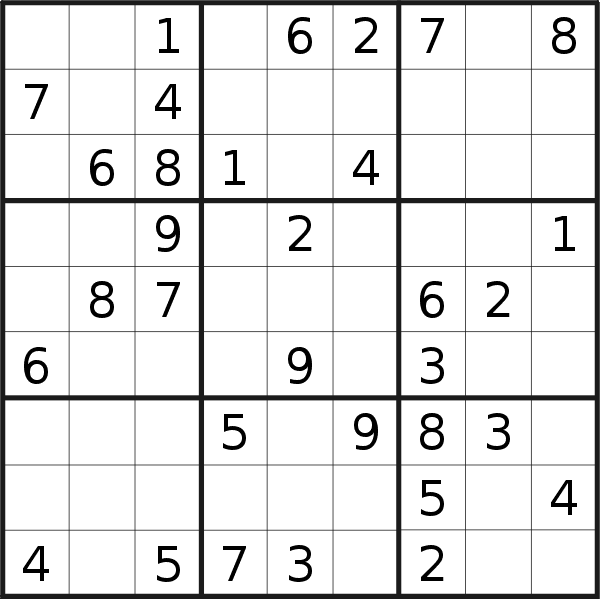 Sudoku puzzle for <br />Monday, 29th of August 2022