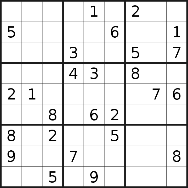 Sudoku puzzle for <br />Tuesday, 30th of August 2022