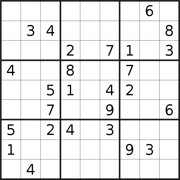 Sudoku puzzle for <br />Thursday, 8th of September 2022