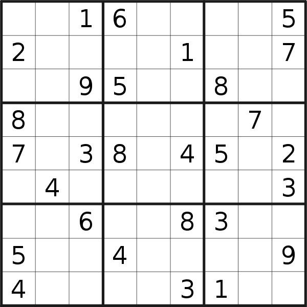 Sudoku puzzle for <br />Sunday, 11th of September 2022