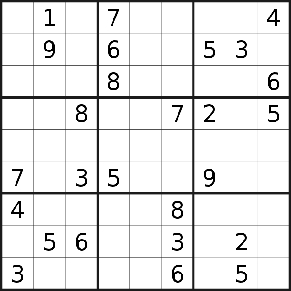 Sudoku puzzle for <br />Thursday, 15th of September 2022