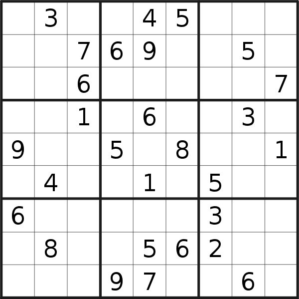 Sudoku puzzle for <br />Friday, 16th of September 2022