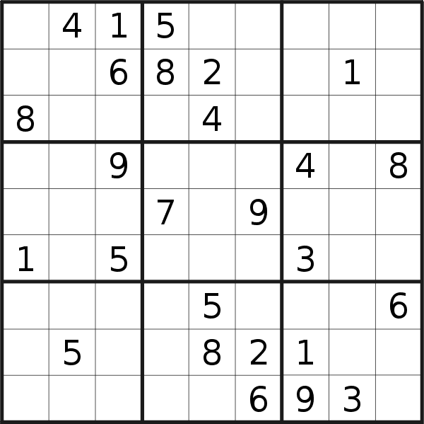 Sudoku puzzle for <br />Tuesday, 20th of September 2022
