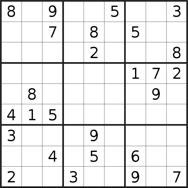 Sudoku puzzle for <br />Thursday, 6th of October 2022