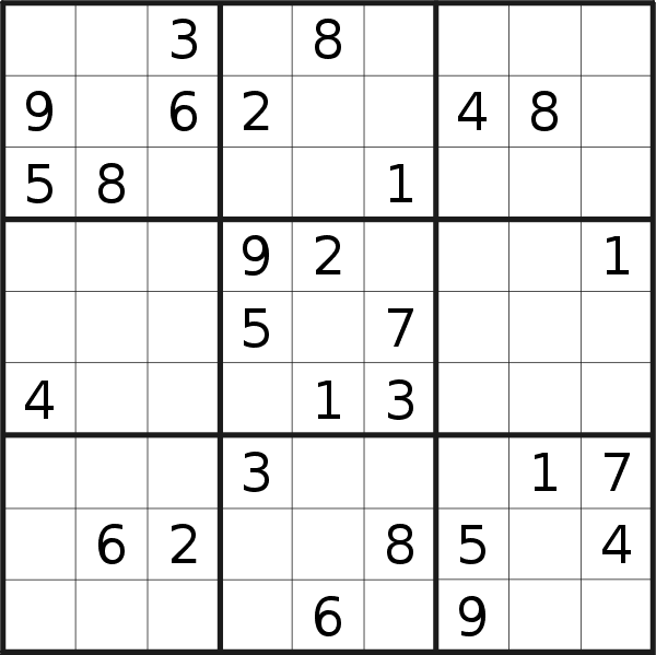 Sudoku puzzle for <br />Tuesday, 11th of October 2022
