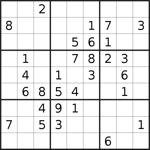 Sudoku puzzle for <br />Thursday, 27th of October 2022