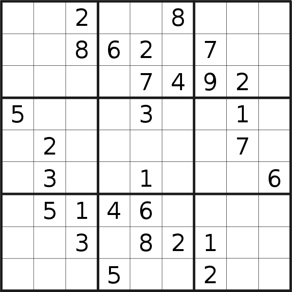 Sudoku puzzle for <br />Saturday, 12th of November 2022