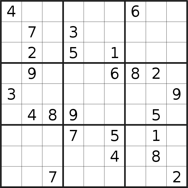 Sudoku puzzle for <br />Sunday, 13th of November 2022