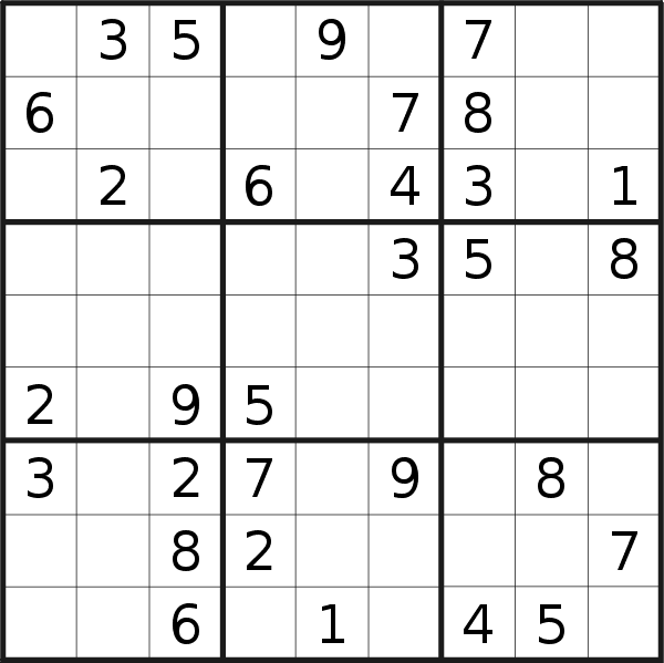 Sudoku puzzle for <br />Friday, 18th of November 2022