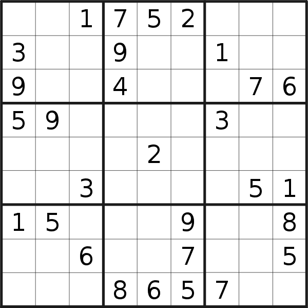 Sudoku puzzle for <br />Wednesday, 4th of January 2023