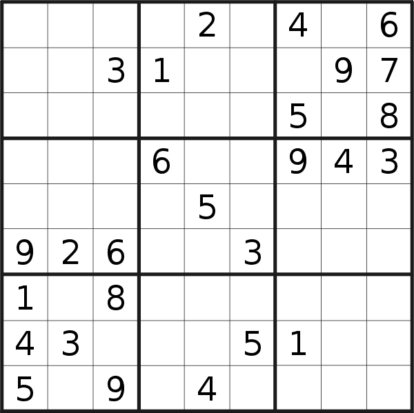 Sudoku puzzle for <br />Thursday, 5th of January 2023