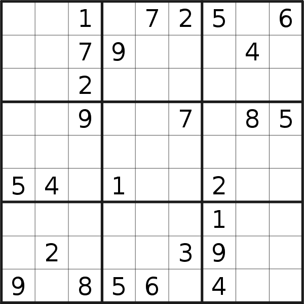 Sudoku puzzle for <br />Wednesday, 11th of January 2023