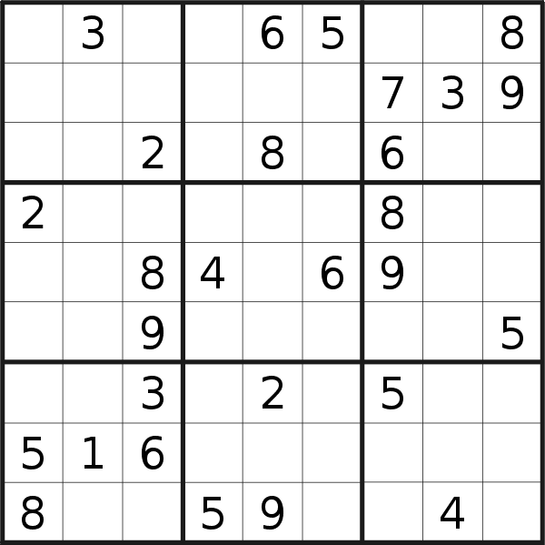 Sudoku puzzle for <br />Friday, 20th of January 2023