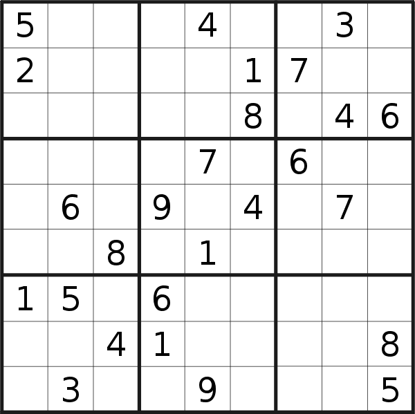 Sudoku puzzle for <br />Wednesday, 1st of February 2023