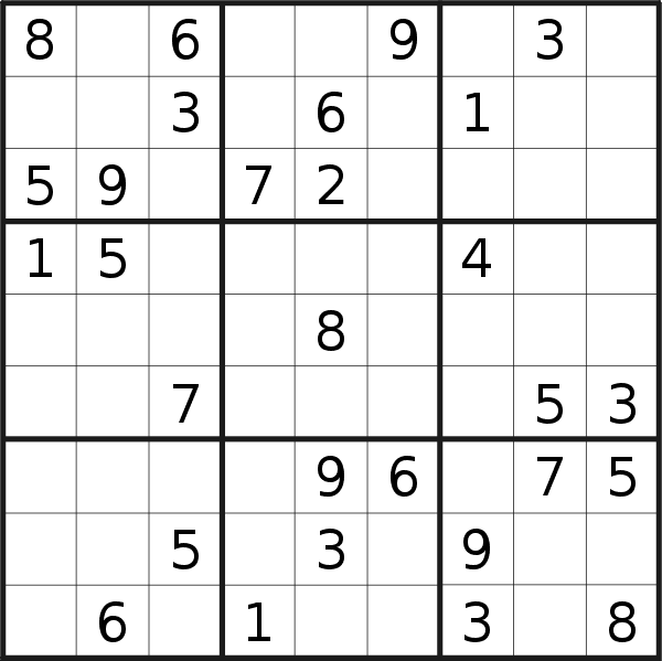 Sudoku puzzle for <br />Friday, 10th of February 2023