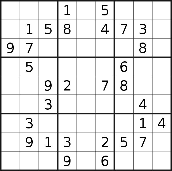 Sudoku puzzle for <br />Saturday, 11th of February 2023