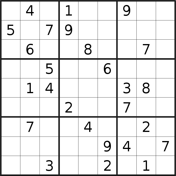Sudoku puzzle for <br />Wednesday, 15th of February 2023