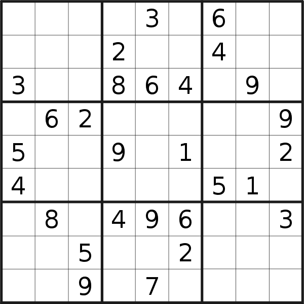 Sudoku puzzle for <br />Thursday, 16th of February 2023