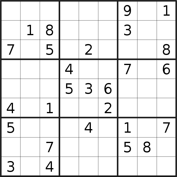 Sudoku puzzle for <br />Friday, 17th of February 2023