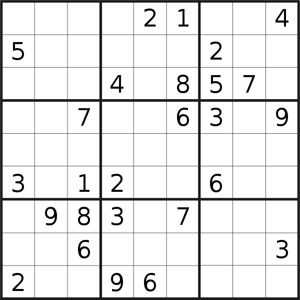 Sudoku puzzle for <br />Saturday, 18th of February 2023