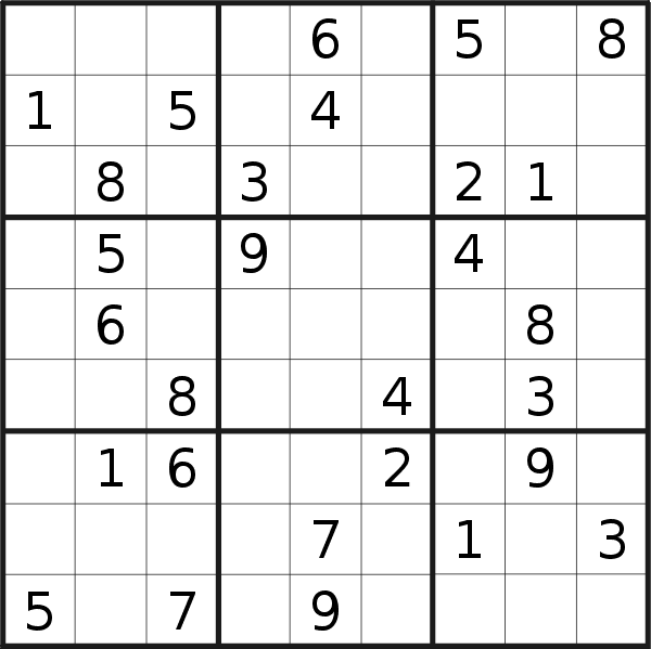 Sudoku puzzle for <br />Saturday, 11th of March 2023