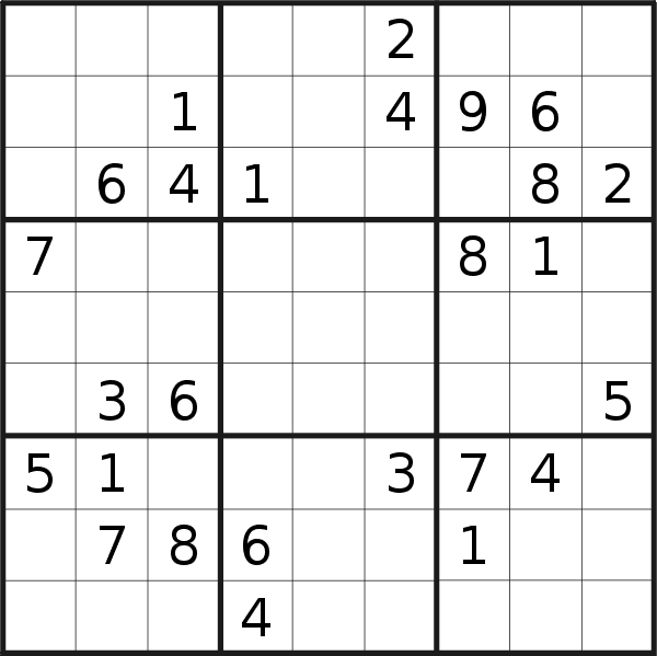 Sudoku puzzle for <br />Friday, 24th of March 2023