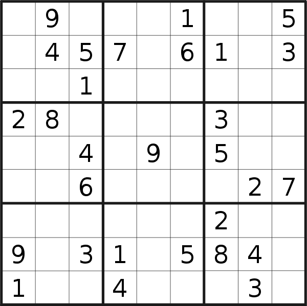 Sudoku puzzle for <br />Sunday, 26th of March 2023