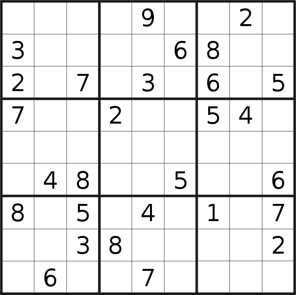 Sudoku puzzle for <br />Tuesday, 18th of April 2023