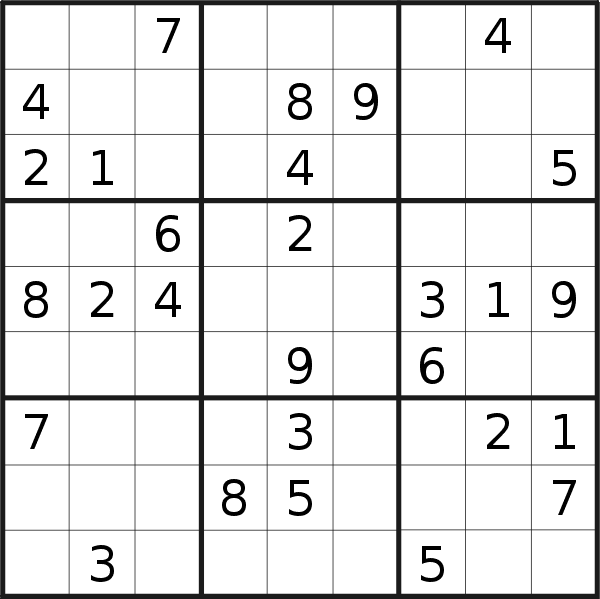 Sudoku puzzle for <br />Friday, 28th of April 2023