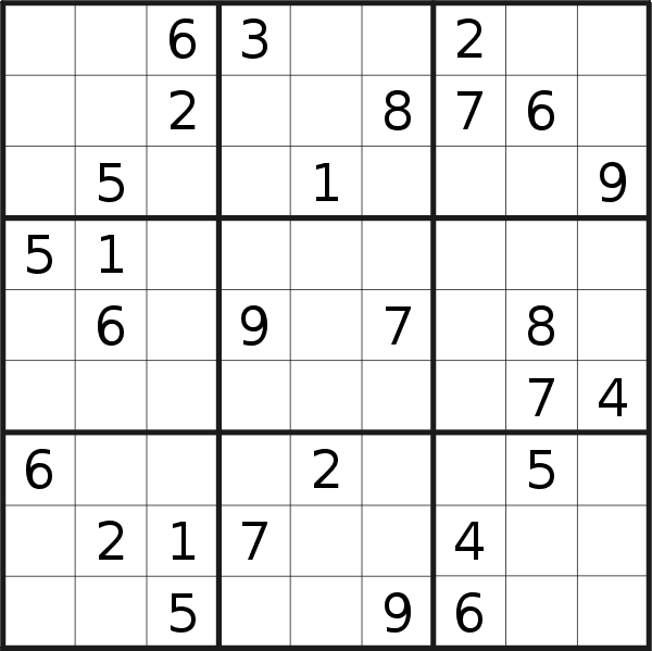 Sudoku puzzle for <br />Sunday, 30th of April 2023