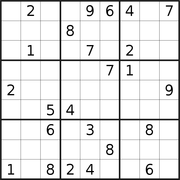 Sudoku puzzle for <br />Friday, 5th of May 2023