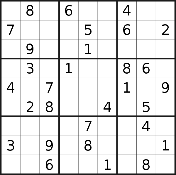 Sudoku puzzle for <br />Tuesday, 30th of May 2023