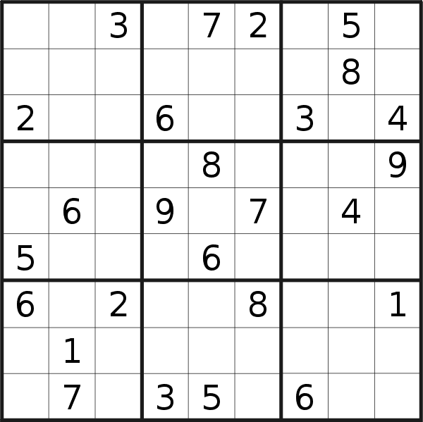 Sudoku puzzle for <br />Friday, 4th of August 2023