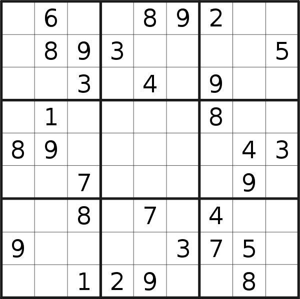 Sudoku puzzle for <br />Thursday, 17th of August 2023