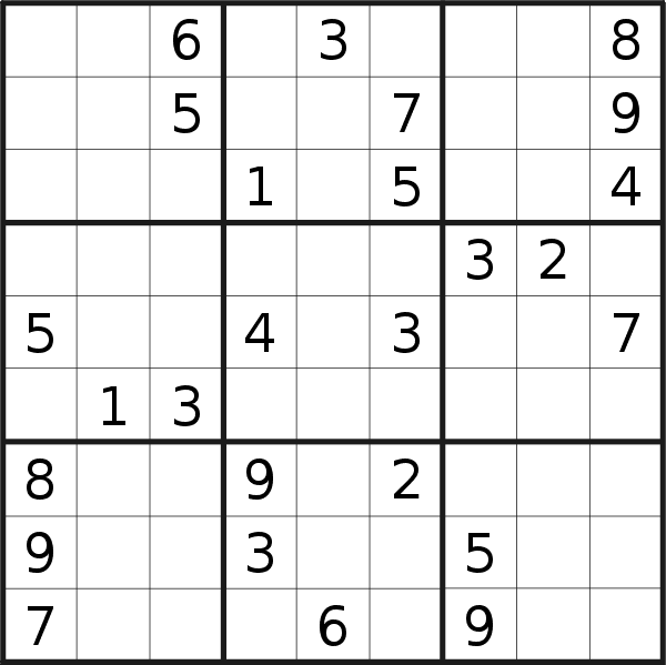 Sudoku puzzle for <br />Sunday, 27th of August 2023