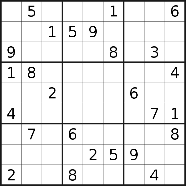 Sudoku puzzle for <br />Monday, 4th of September 2023