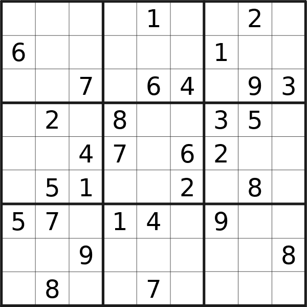 Sudoku puzzle for <br />Wednesday, 31st of January 2024