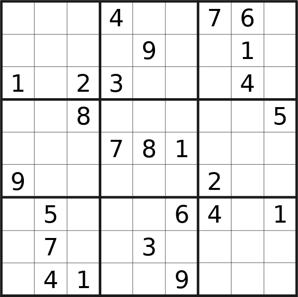 Sudoku puzzle for <br />Wednesday, 20th of March 2024