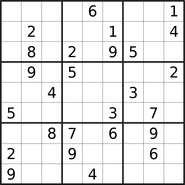 Sudoku puzzle for <br />Sunday, 7th of April 2024