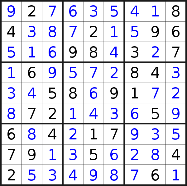 Sudoku solution for puzzle published on Thursday, 15th of April 2021