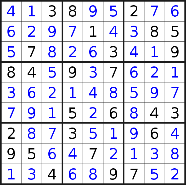Sudoku solution for puzzle published on Tuesday, 11th of May 2021