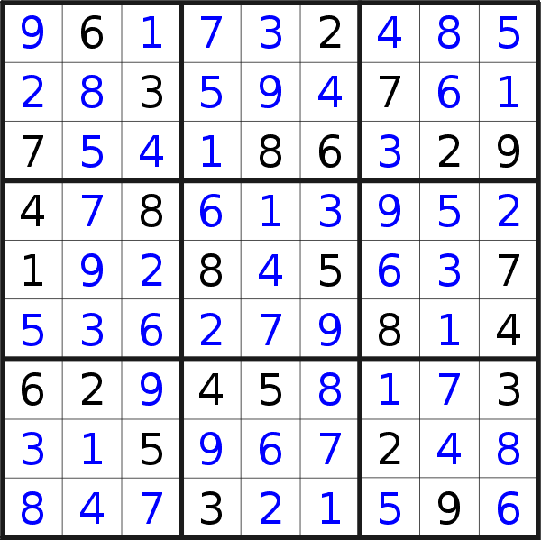 Soluzione del sudoku pubblicato sabato  4 settembre 2021