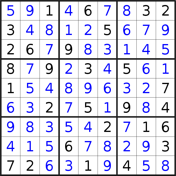 Sudoku solution for puzzle published on Tuesday, 30th of November 2021