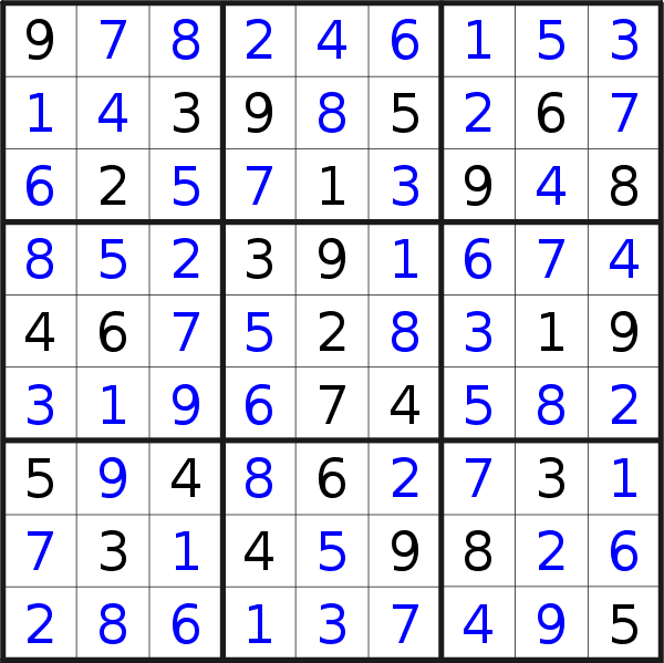 Sudoku solution for puzzle published on Friday, 17th of December 2021