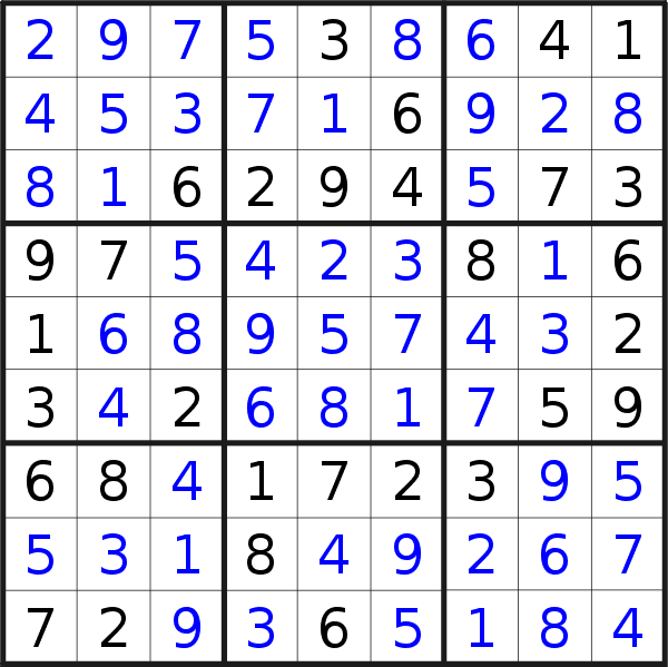 Sudoku solution for puzzle published on Tuesday, 12th of July 2022