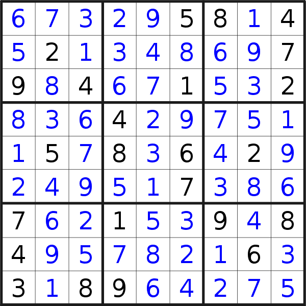 Soluzione del sudoku pubblicato sabato 24 settembre 2022