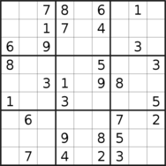 sudoku puzzle published on 2021/12/22