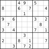 sudoku puzzle published on 2022/01/18